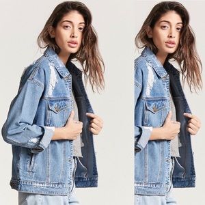 Distressed Denim Jacket